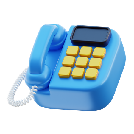 Telefone  3D Icon