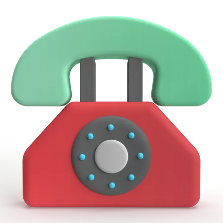 Telefone  3D Icon