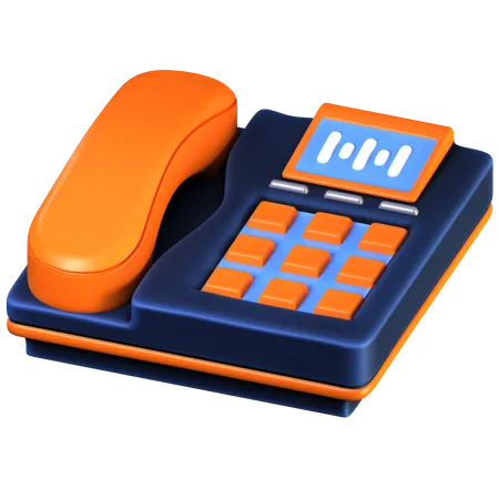 Telefone  3D Icon