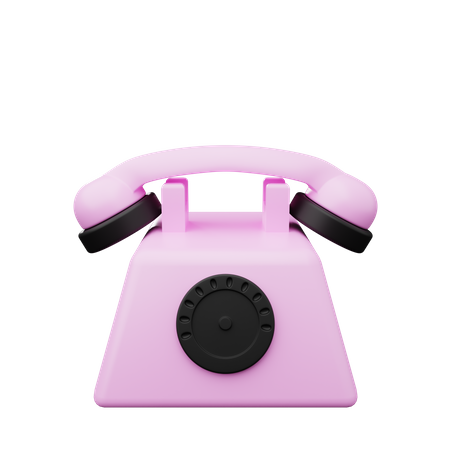 Telefone antigo  3D Illustration