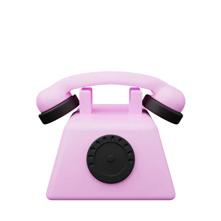 Telefone antigo  3D Illustration