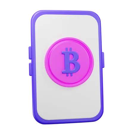 Moeda Bitcoin Icone 3 D 3D Icon