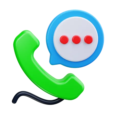 Chamada telefónica  3D Icon