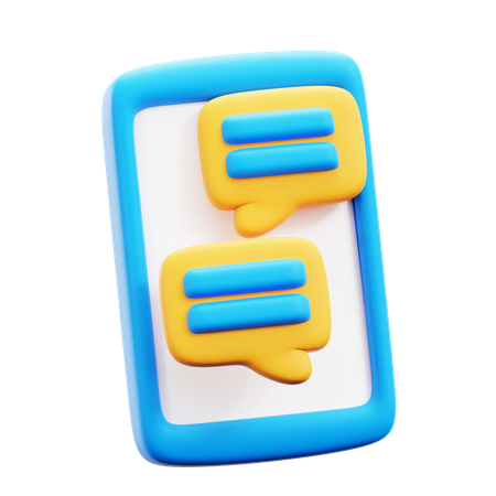 Bate-papo por telefone  3D Icon