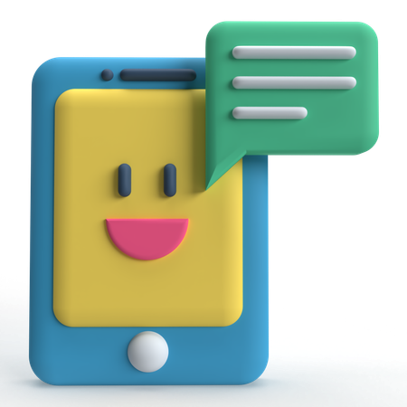 Bate-papo por telefone  3D Icon