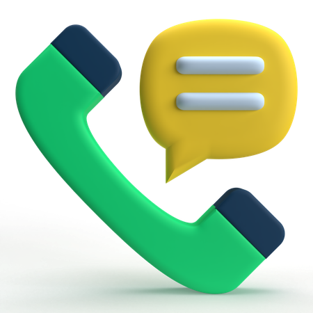 Bate-papo por telefone  3D Icon