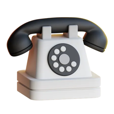 Telefone clássico  3D Icon