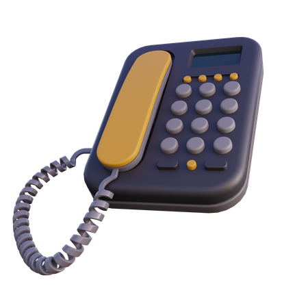 Telefone Comercial  3D Icon