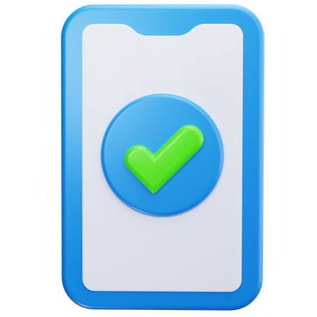 Telefone confirmado  3D Icon