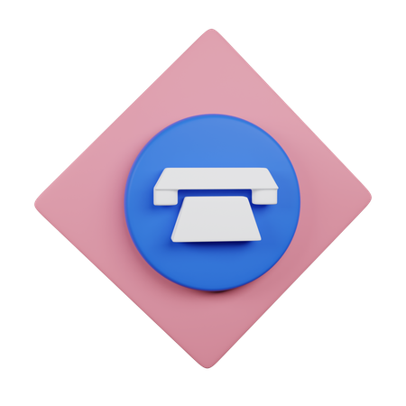 Contato telefônico  3D Icon