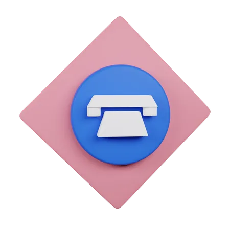 Contato telefônico  3D Icon