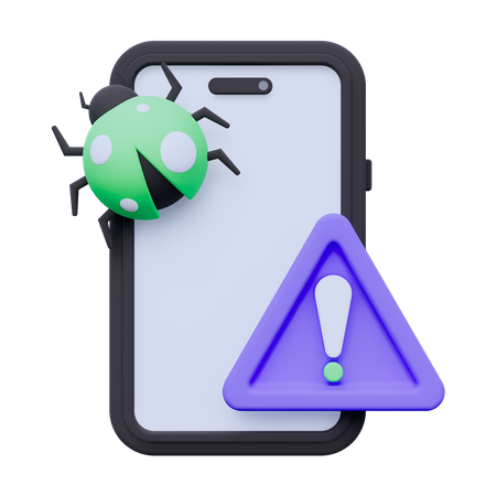 Telefone de aviso  3D Icon