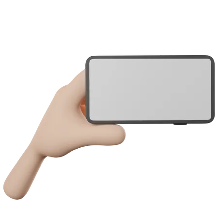 Mão segurando o telefone  3D Icon