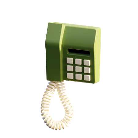 Telefone de parede  3D Icon