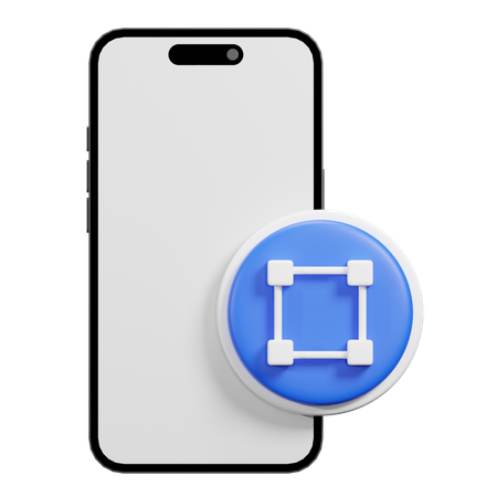 Dimensão do telefone  3D Icon