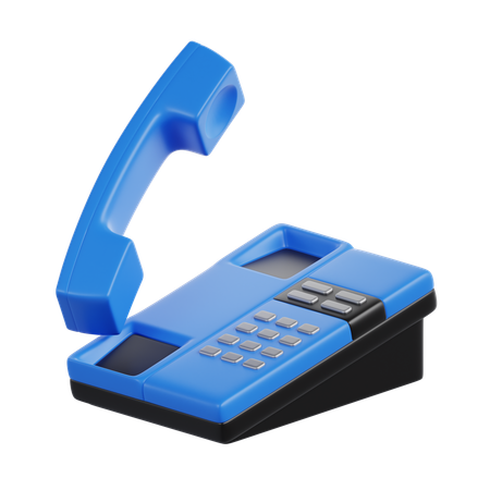 Telefone Comercial  3D Icon