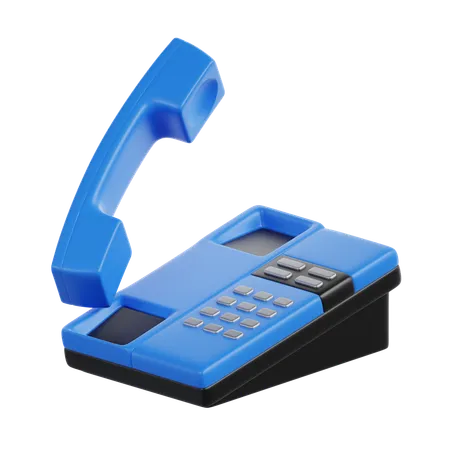 Telefone Comercial  3D Icon