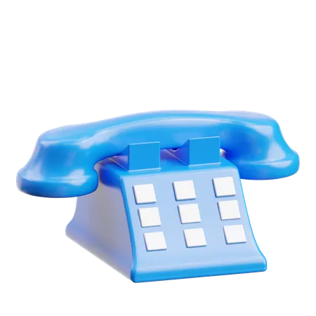 Telefone Comercial  3D Icon