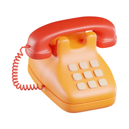 Telefone Comercial  3D Icon