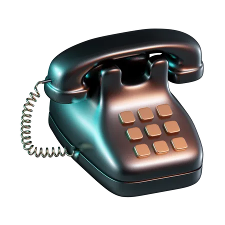 Telefone Comercial  3D Icon