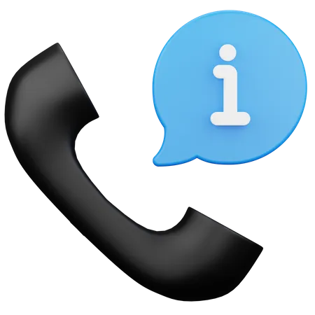 Informações do telefone  3D Icon