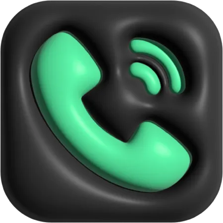 Chamada telefónica  3D Icon