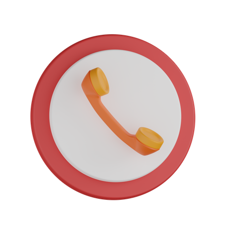 Chamada telefónica  3D Icon