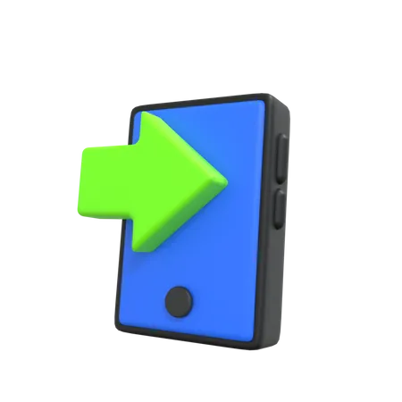 Login do telefone  3D Icon
