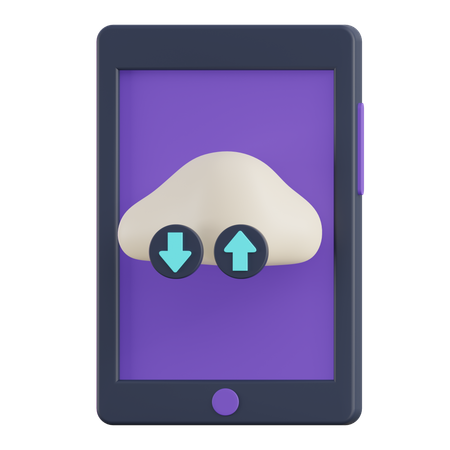 Telefone na nuvem  3D Icon