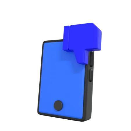 Antipatia por telefone  3D Icon