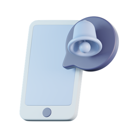 Notificação por telefone  3D Icon