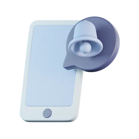 Notificação por telefone  3D Icon