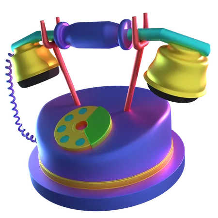 Telefone ocidental  3D Icon