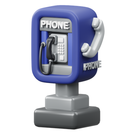 Telefone público  3D Icon