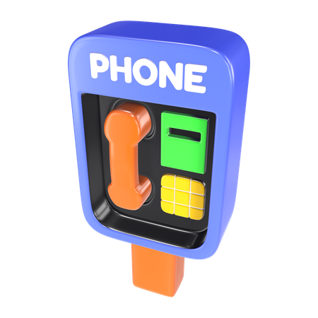 Telefone público  3D Icon