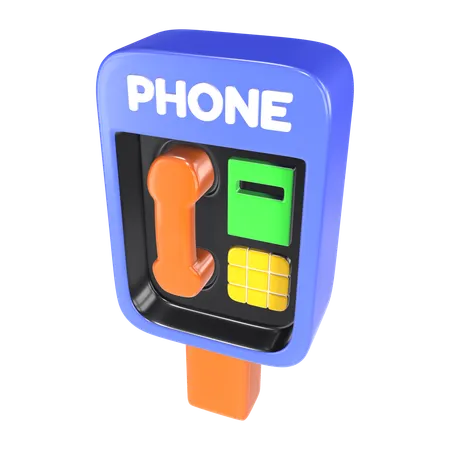 Telefone público  3D Icon