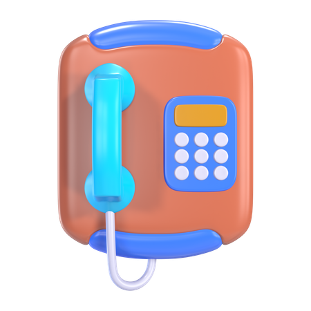 Telefone público  3D Icon