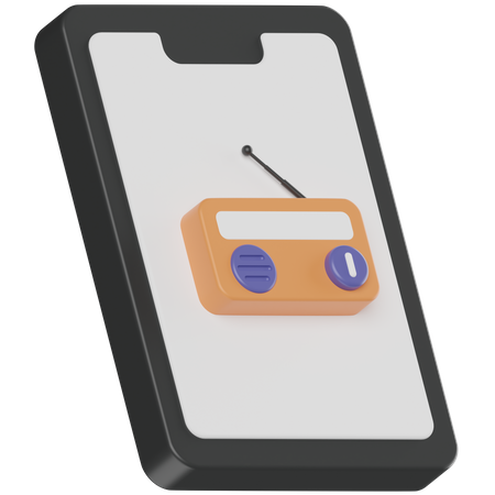 Rádio do telefone  3D Icon