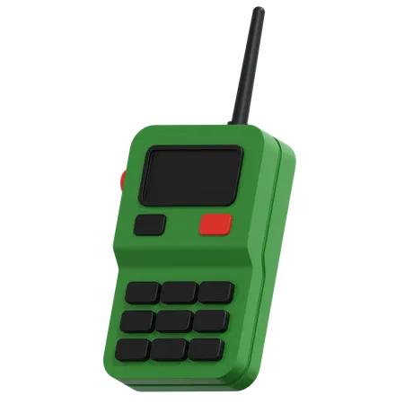 Telefone via Satélite  3D Icon