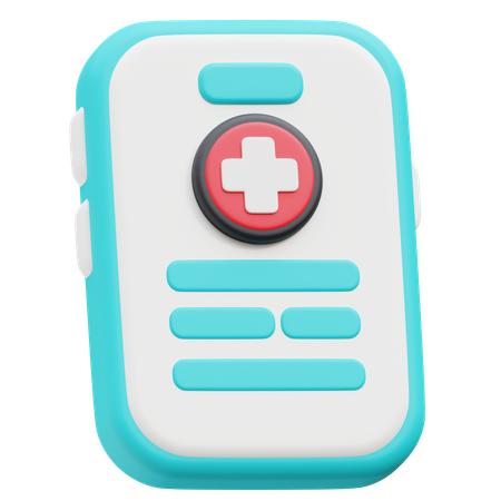 Telefone de saúde  3D Icon