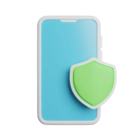 Segurança do telefone  3D Icon