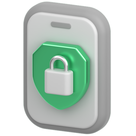 Telefone seguro  3D Icon