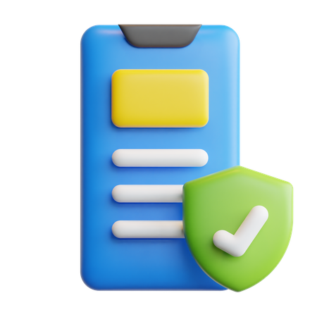 Seguro de telefone  3D Icon