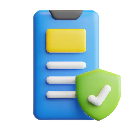 Seguro de telefone  3D Icon