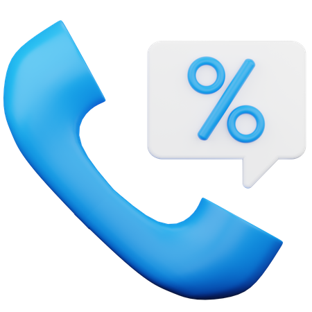 Telefone de telemarketing  3D Icon