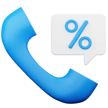 Telefone de telemarketing  3D Icon