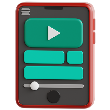 Vídeo do telefone  3D Icon