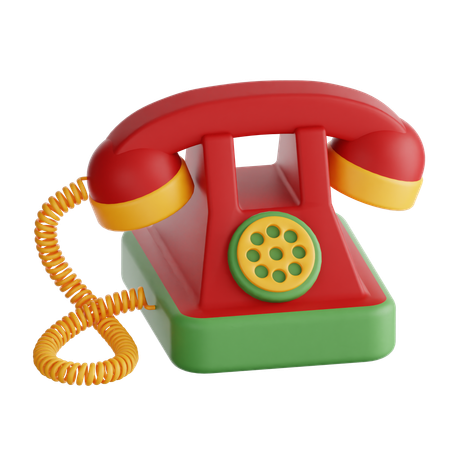 Telefone antigo  3D Icon