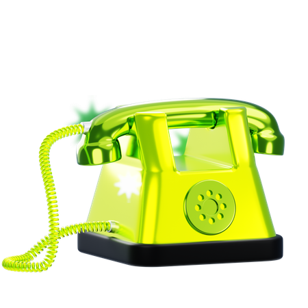 Telefone antigo  3D Icon