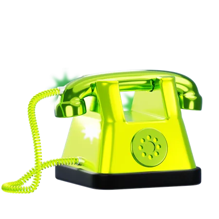 Telefone antigo  3D Icon